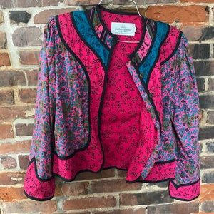 Suttles and Seawinds vintage quilted blazer